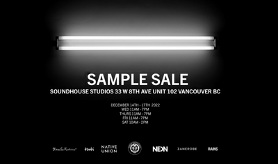 Holiday Sample Sale - Our Biggest of the Year!