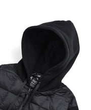 Combination Down Hooded Jacket