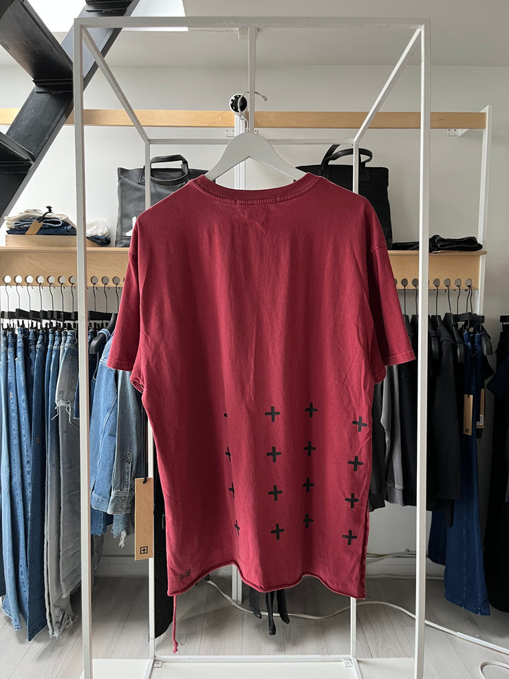 4x4 Biggie Tee Oxblood