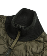 Military Hi-Neck Knit + Down