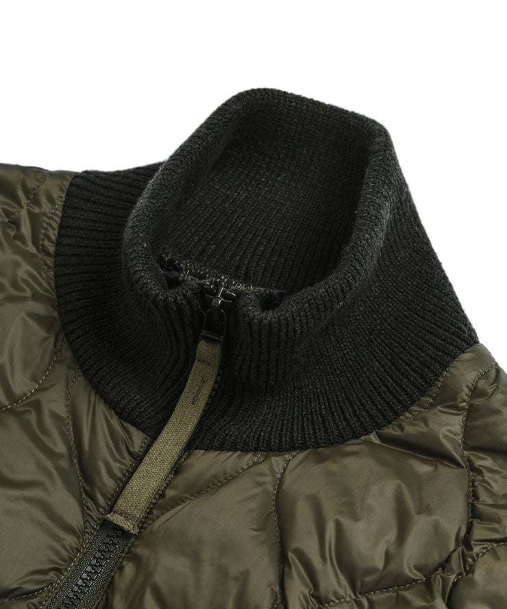 Military Hi-Neck Knit + Down