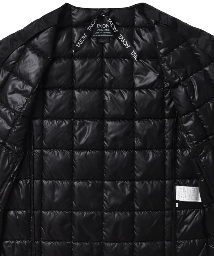 Oversized Crew Neck Button Down Jacket