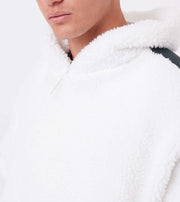 Ski Shearling Hoodie - Vintage White/Forest