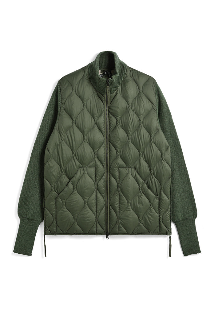 Military Hi-Neck Knit + Down