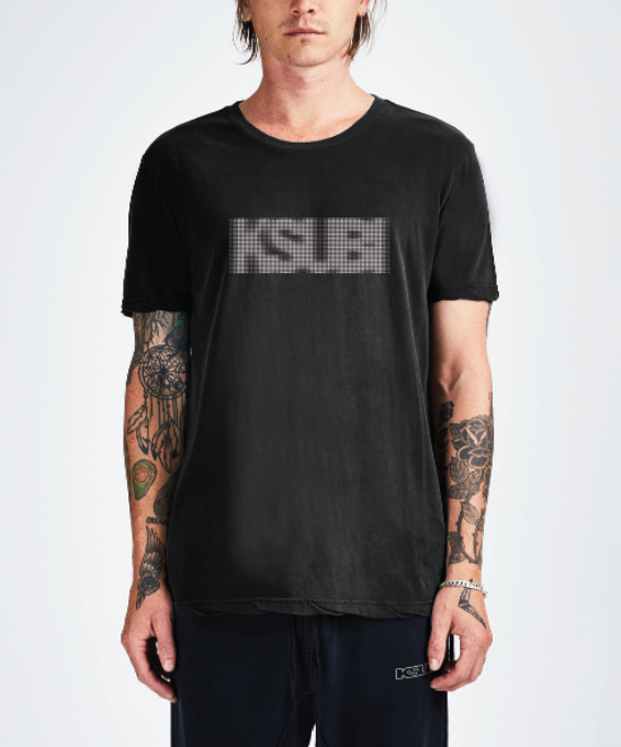 Bitmap Seeing Lines Tee
