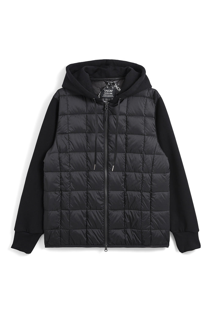 Combination Down Hooded Jacket