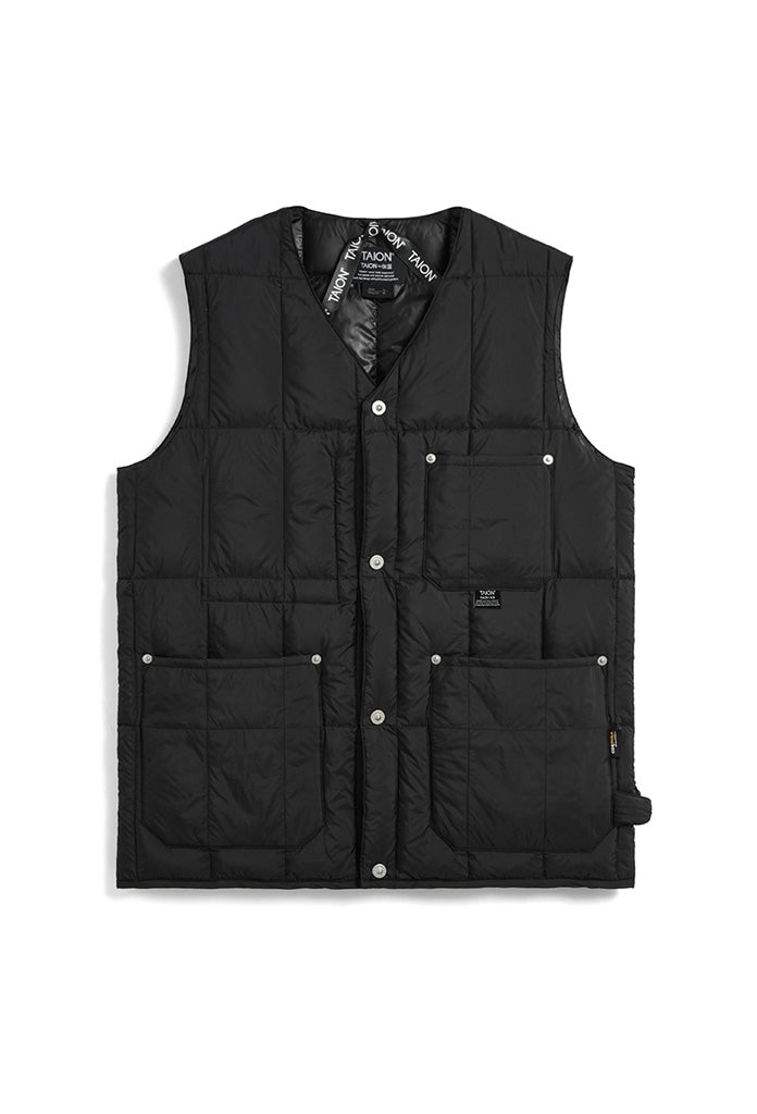 Work V-Neck Button Down Vest