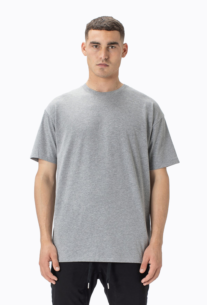 Box Tee - Dk Grey Marle