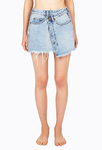 Ksubi rap hotsell denim mini skirt