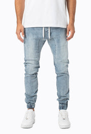 Sureshot Denim Jogger - Mid Blue